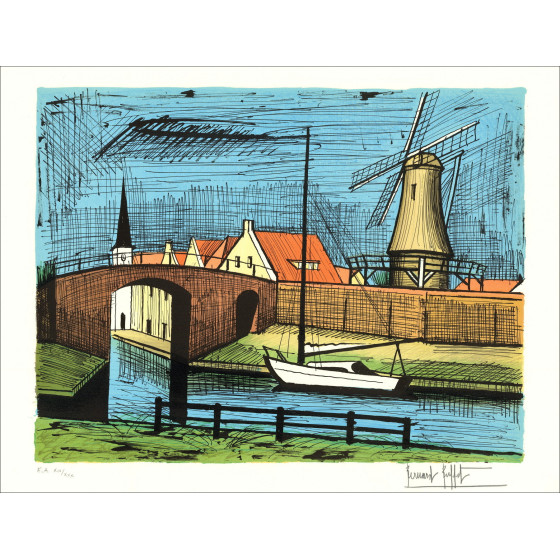 Bernard Buffet - Sloten 1986 | Litografía original firmada