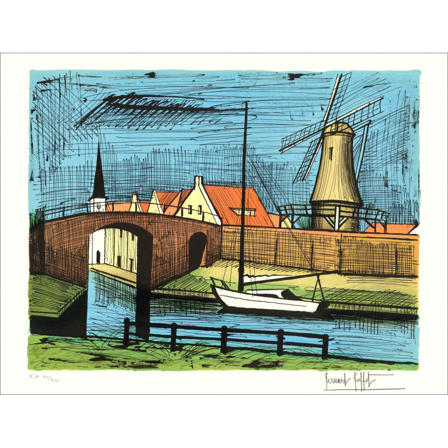 Bernard Buffet - Sloten 1986 | Litografía original firmada