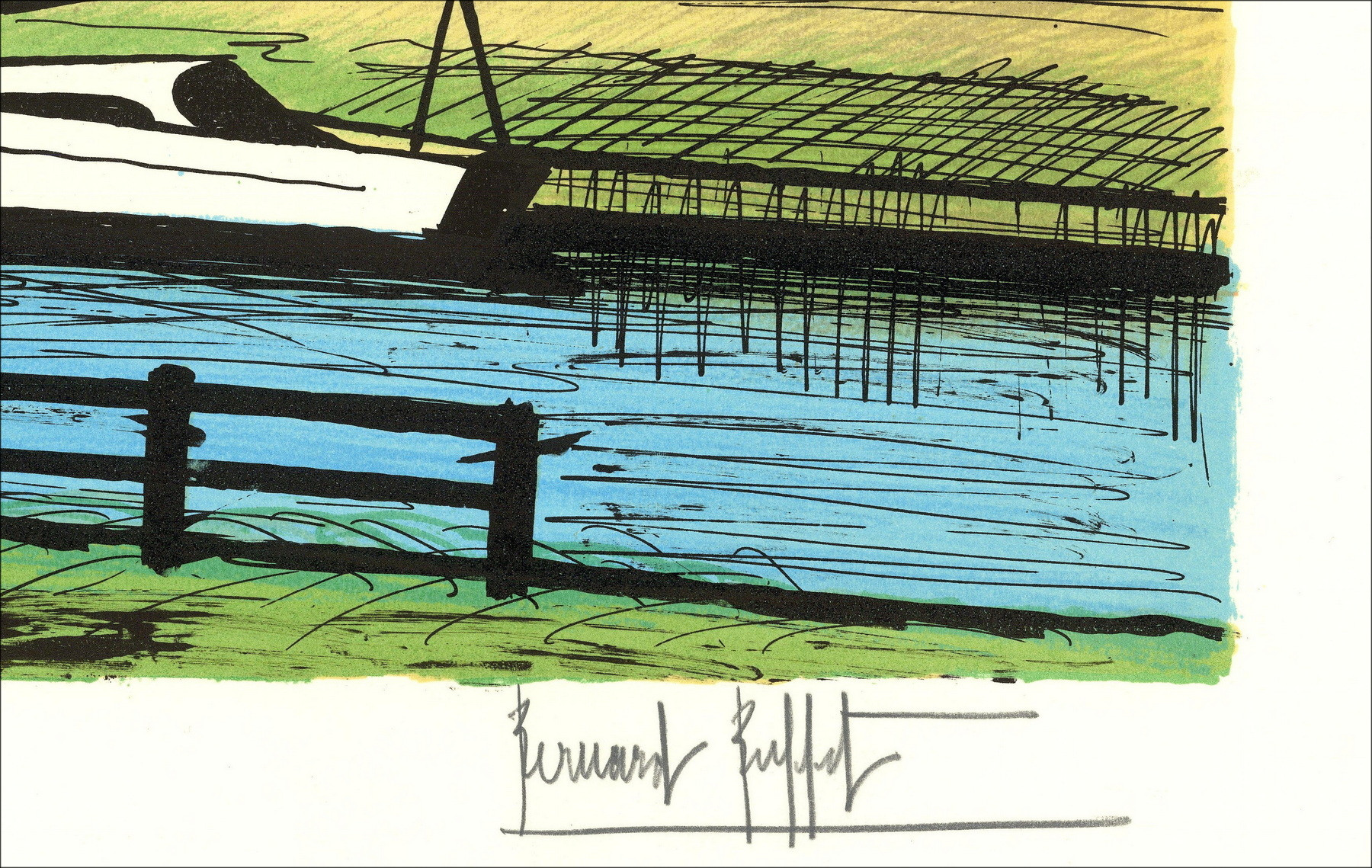 Bernard Buffet - Sloten 1986 | Original signed lithograph