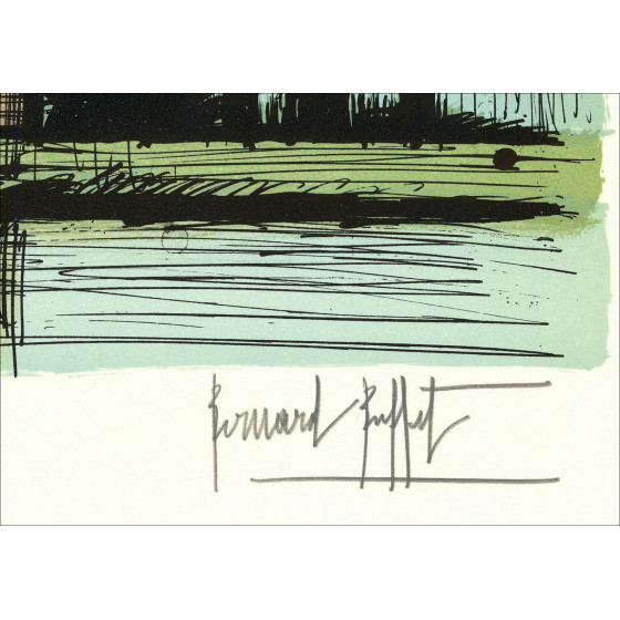 Bernard Buffet – Moulin Hollandais 1986 | Originele lithografie