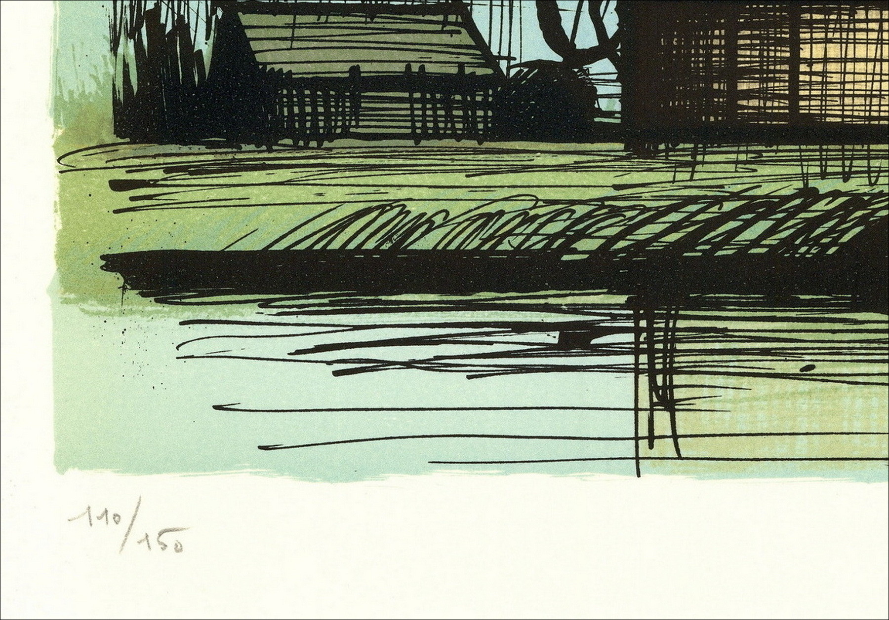 Bernard Buffet – Moulin Hollandais 1986 | Original lithograph