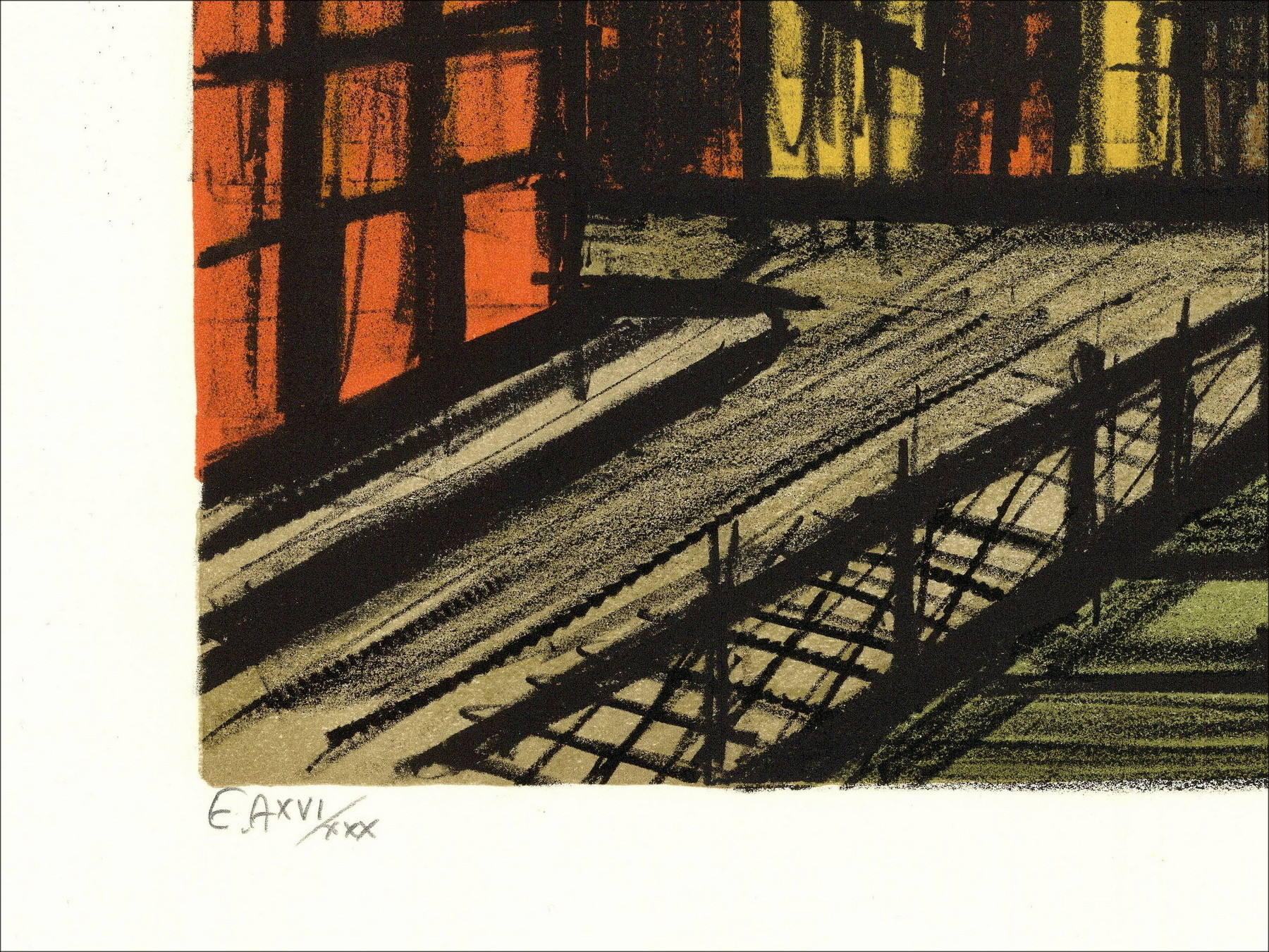 Bernard Buffet - New York, Pan AM | Litografia firmata originale