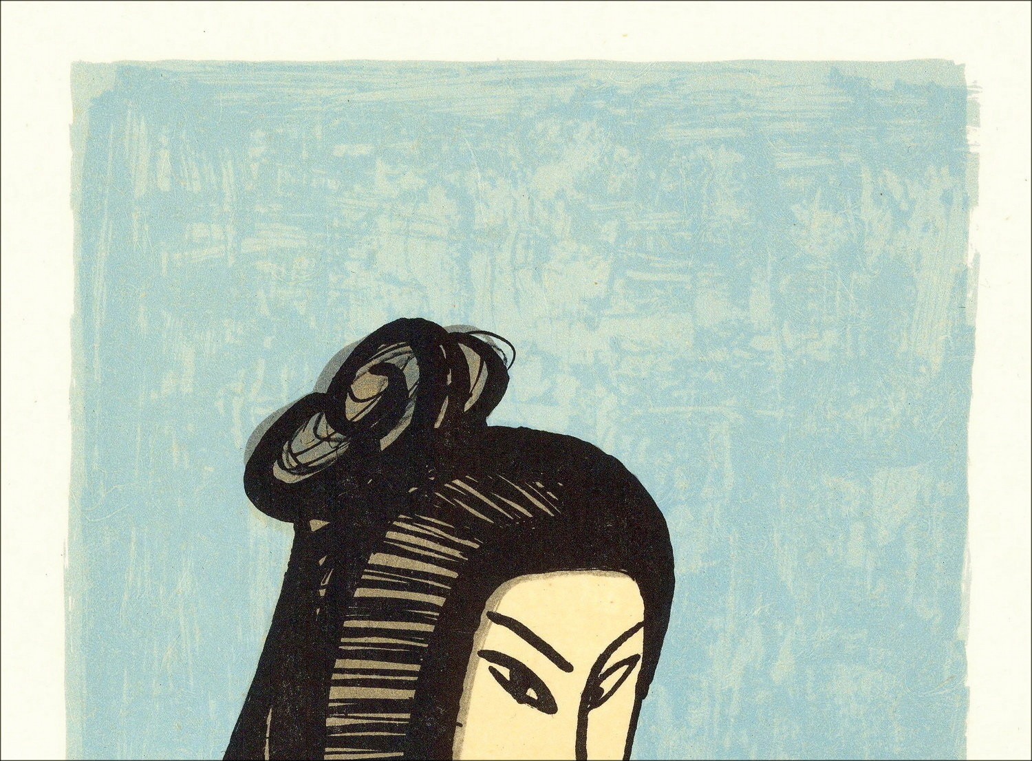 Bernard Buffet - Japaner 1981, Originalsignale Lithographie