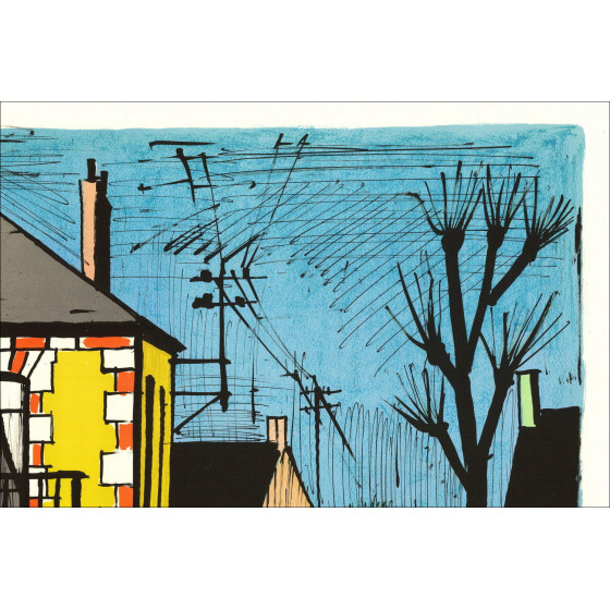 Bernard Buffet, Roger Restaurant Café (1985) Lithografie