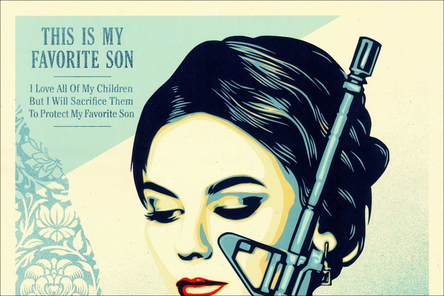 Screen print Shepard Fairey Miss America’s Favorite Son 2026