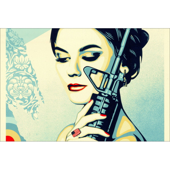Serigrafía de Shepard Fairey: "El hijo favorito de América 2026"