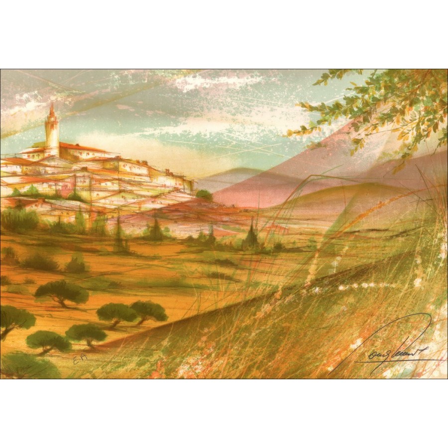 Kaufen Sie Raymond Huhn Village of Provence Original Lithographie