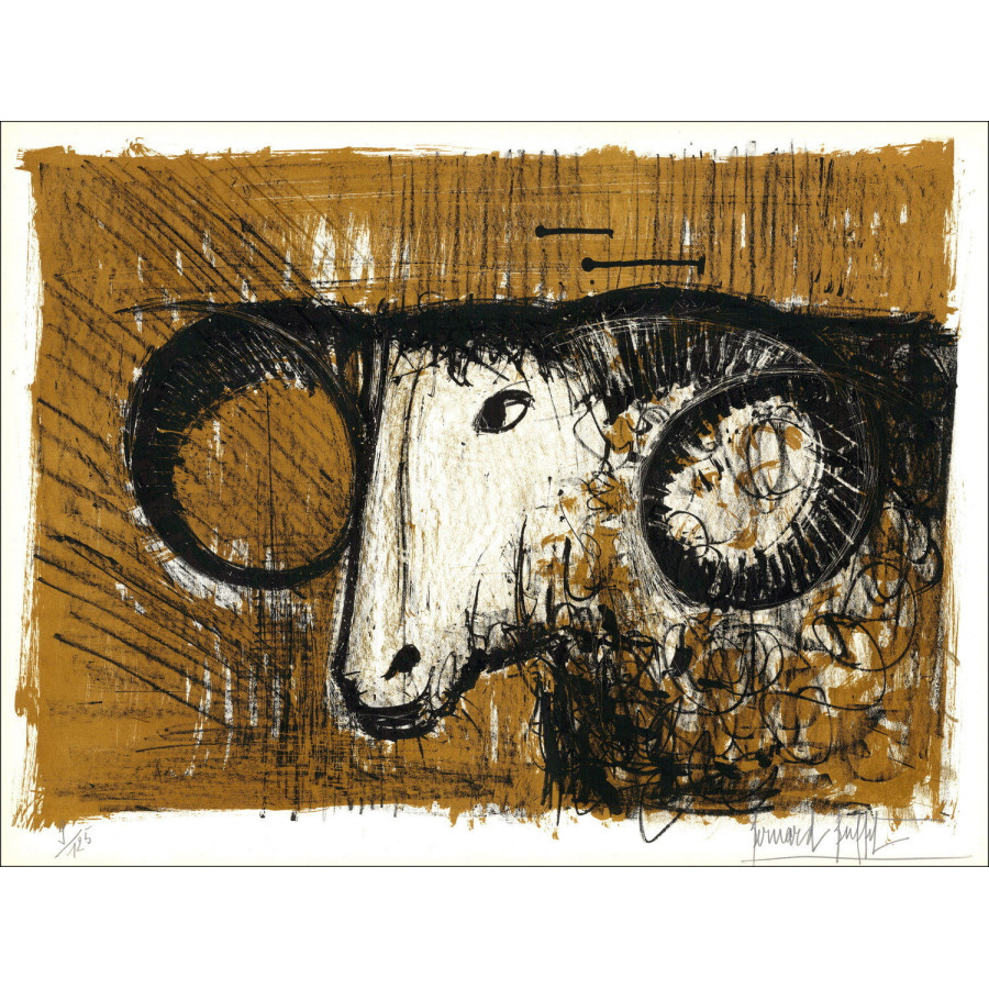 Lithograph by Bernard Buffet Aries 1960, signed