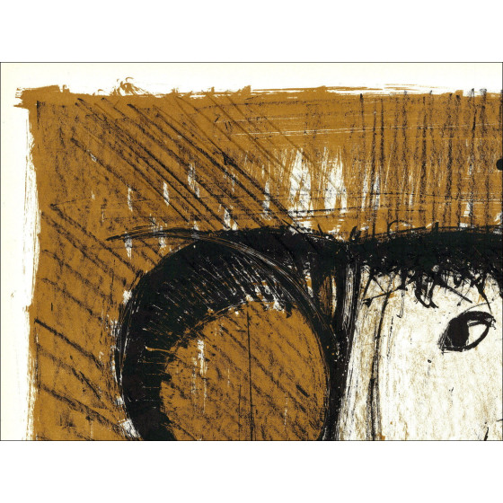 Lithografie von Bernard Buffet, Widder 1960, signiert.