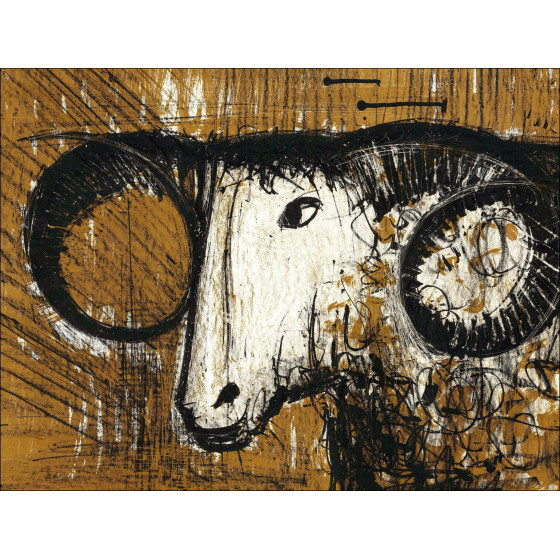 Lithograph by Bernard Buffet Aries 1960, signed