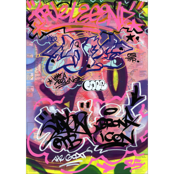 COPE2 – New York Subway Map 07 (2026), œuvre originale