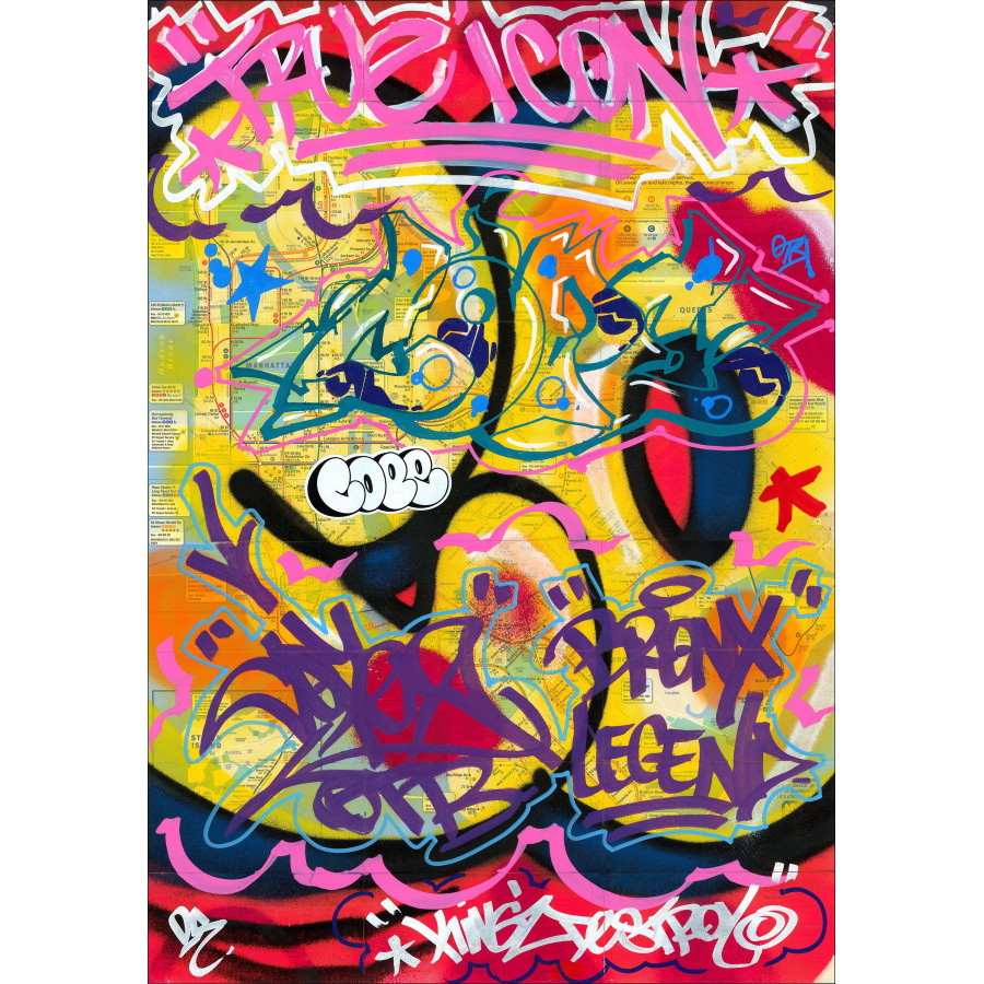 COPE2 - New York Subway Map 08 (2026), origineel kunstwerk
