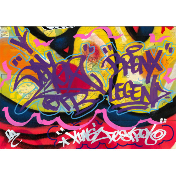 COPE2 - New York Subway Map 08 (2026), origineel kunstwerk