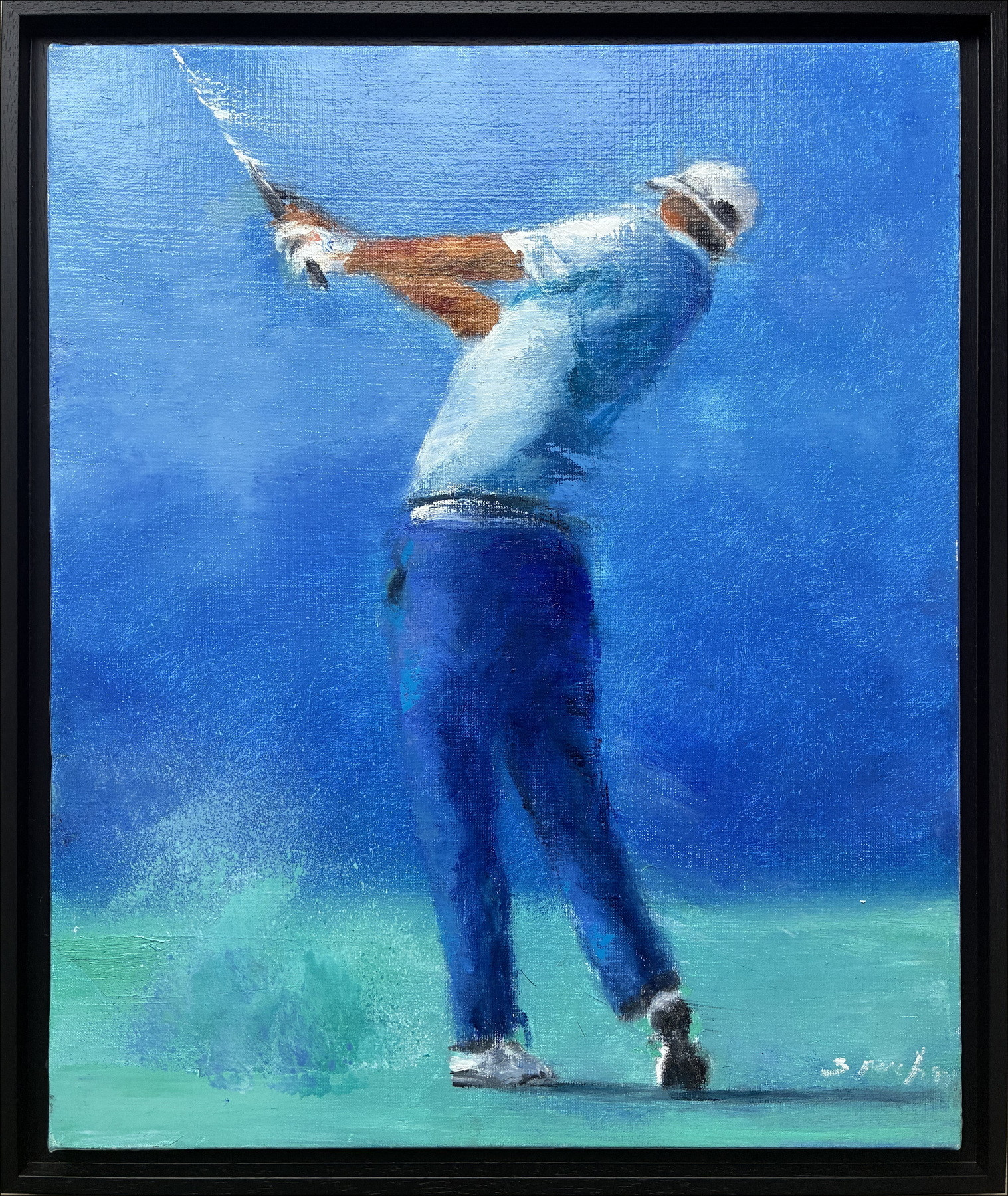 Victor Spahn - The Golfer | Original oil painting
