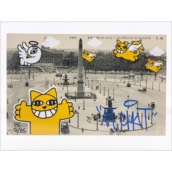 M.CHAT - Serigrafía original firmada. Obra única.