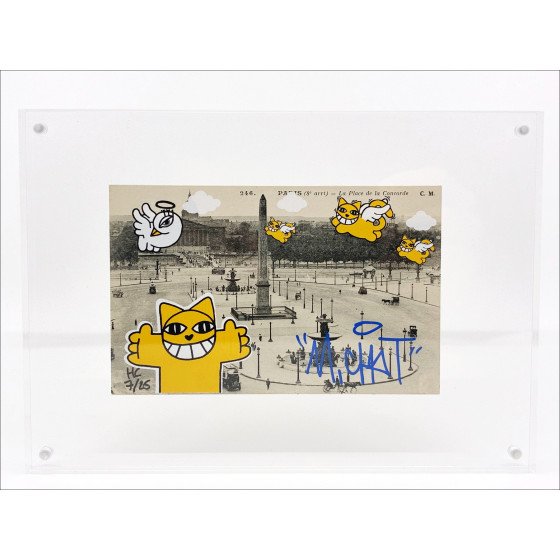 M.CHAT - Serigrafía original firmada. Obra única.