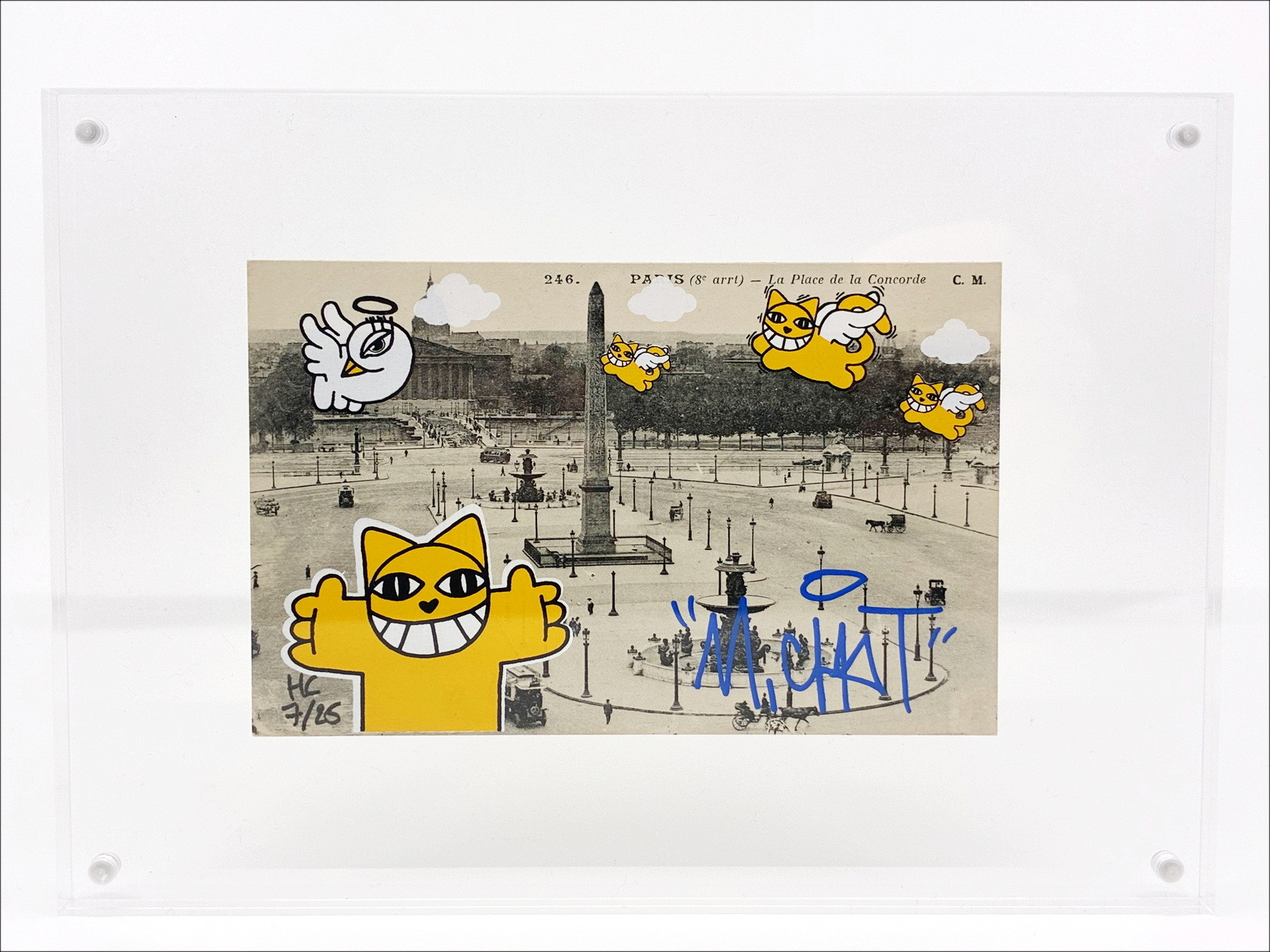 M.CHAT – Sérigraphie originale signée  Œuvre unique