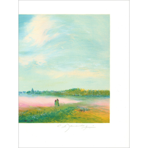 Claude Manoukian - Passeggiata nei campi | Litografia