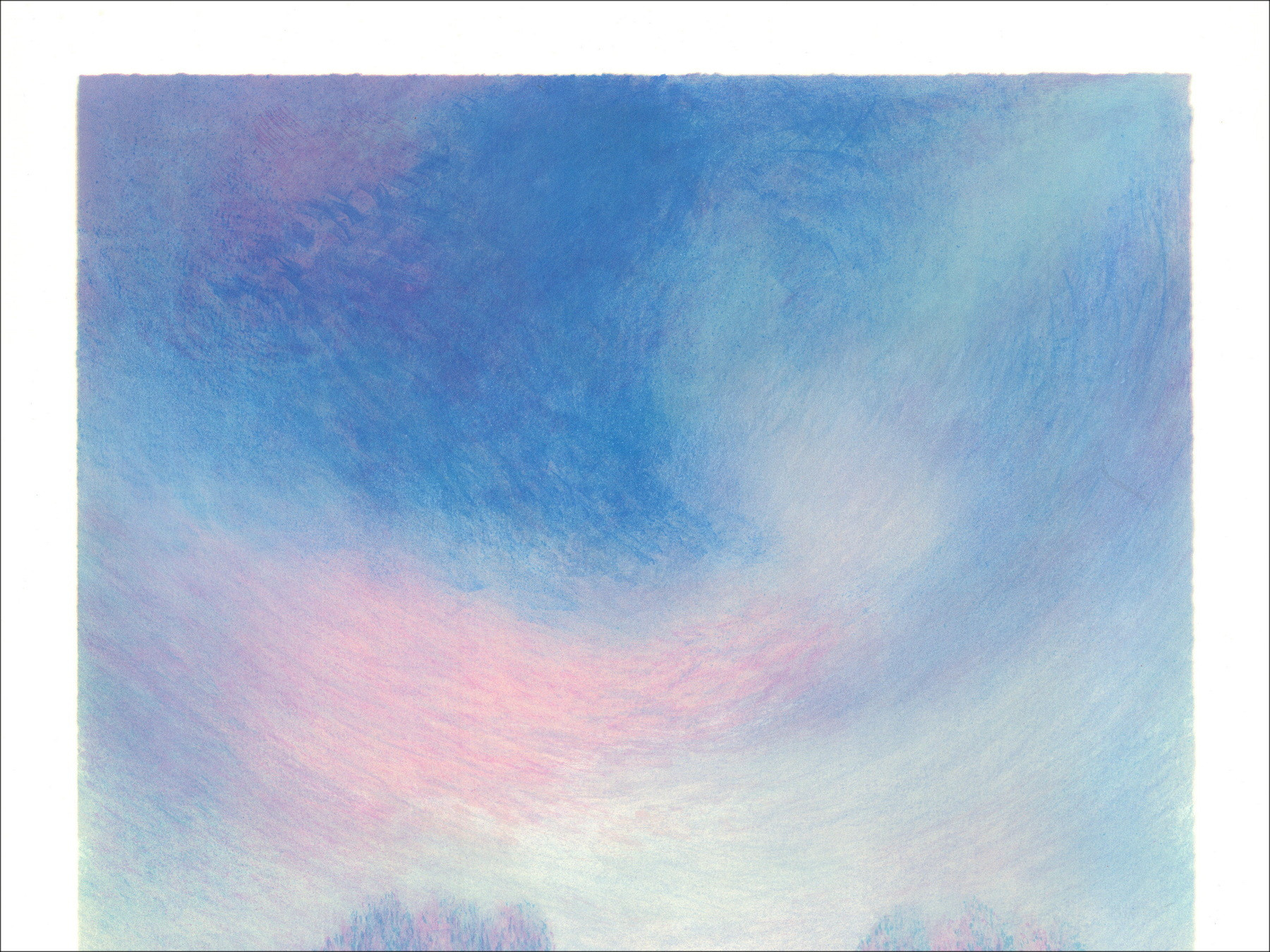 Claude Manoukian - I campi blu | Litografia originale