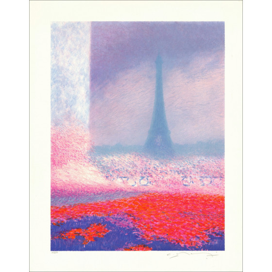 Claude Manoukian - Tour Eiffel | Litografia originale