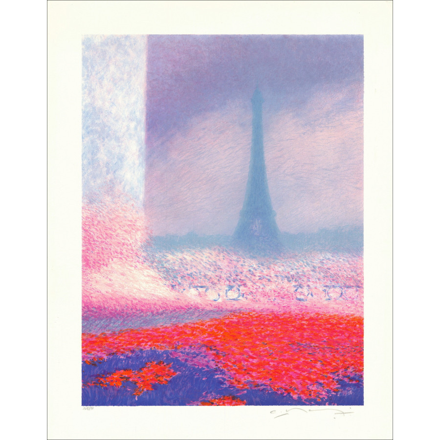 Claude Manoukian - Eiffel Tower | Original lithograph