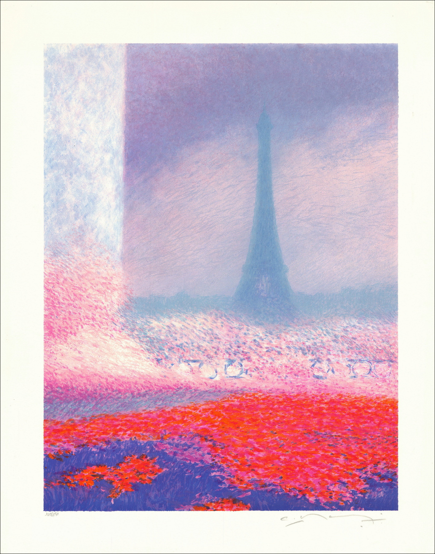 Claude Manoukian - Tour Eiffel | Litografia originale