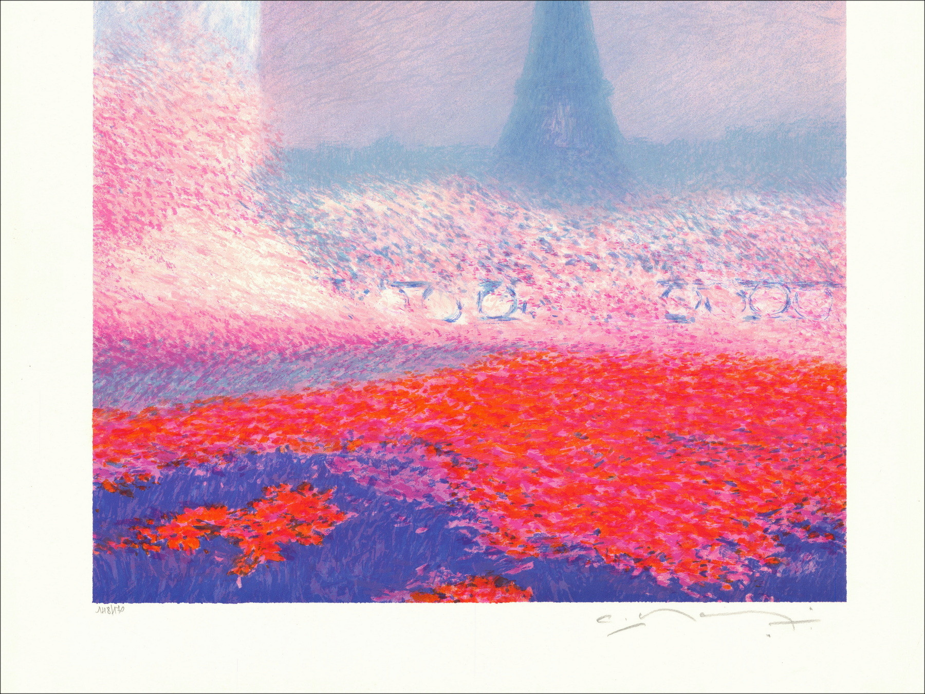 Claude Manoukian - Eiffelturm | Original-Lithographie