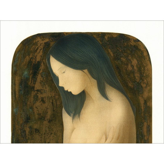 Alain Bonnefoit – Femme nue aux bras croisés | Lithographie