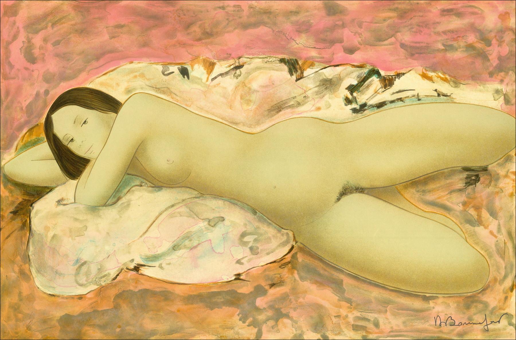 Alain Bonnefoit - Donne V | Litografia originale