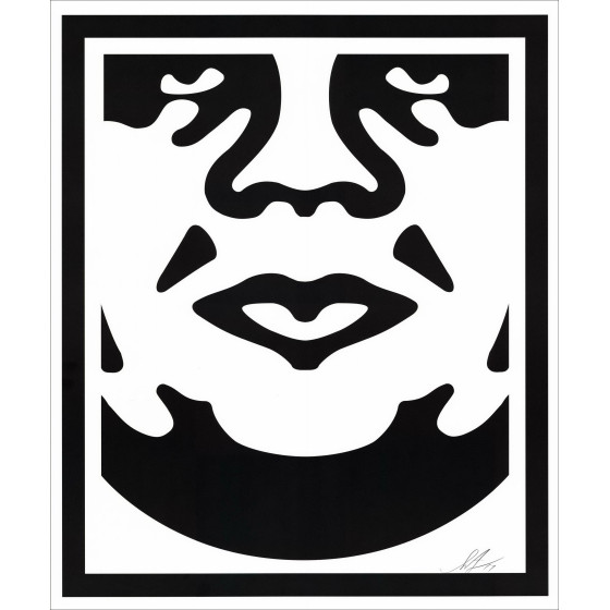 Shepard Fairey (Obey) – Face White Set | Lot de 3 sérigraphies signées