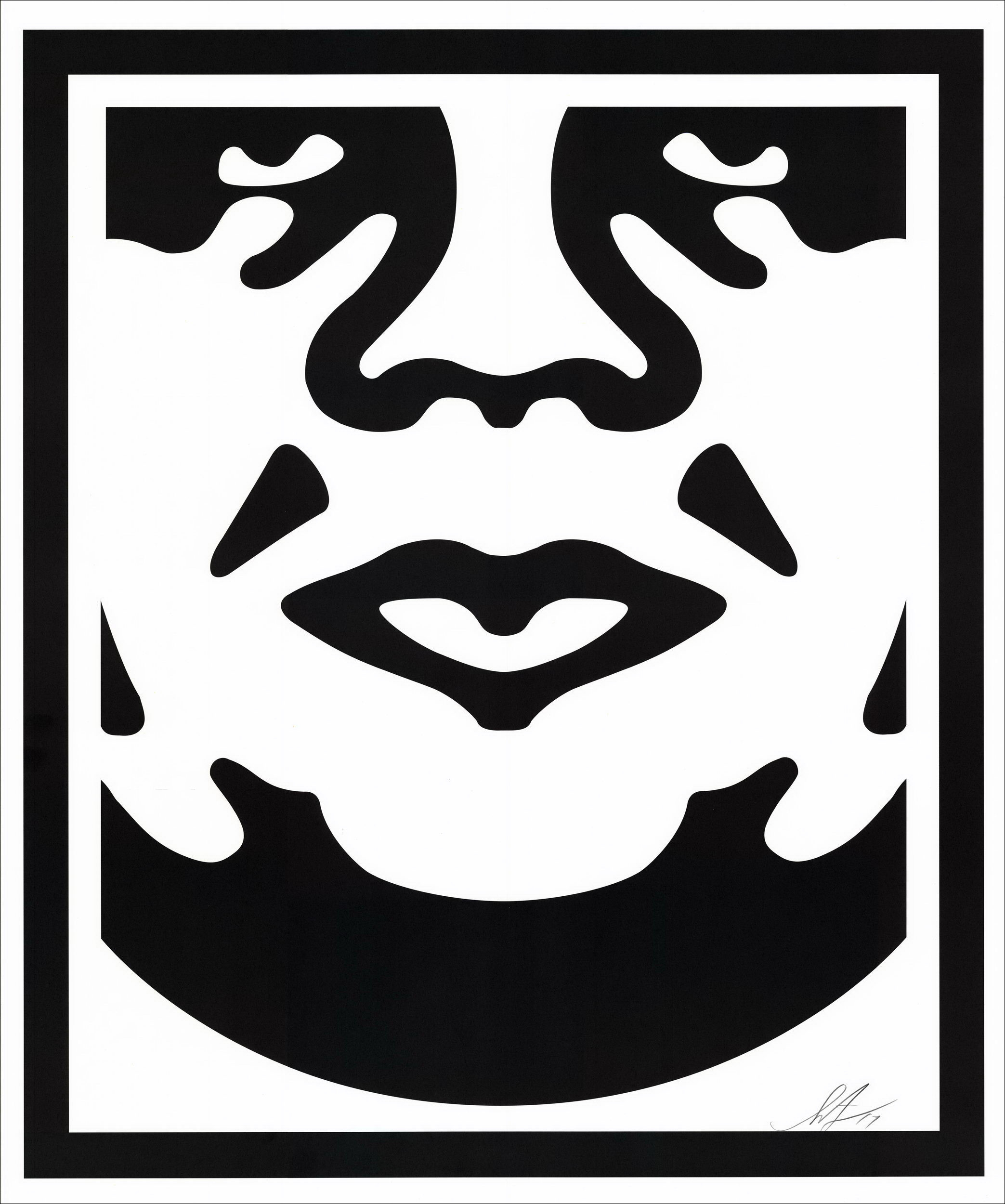 Shepard Fairey (Obey) – Face White Set | Lot de 3 sérigraphies signées