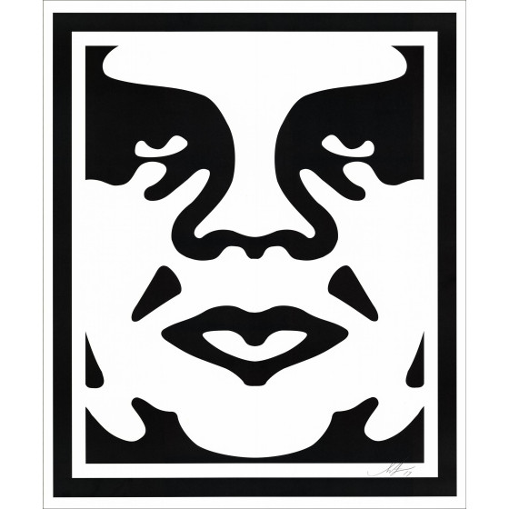 Shepard Fairey (Obey) – Face White Set | Lot de 3 sérigraphies signées