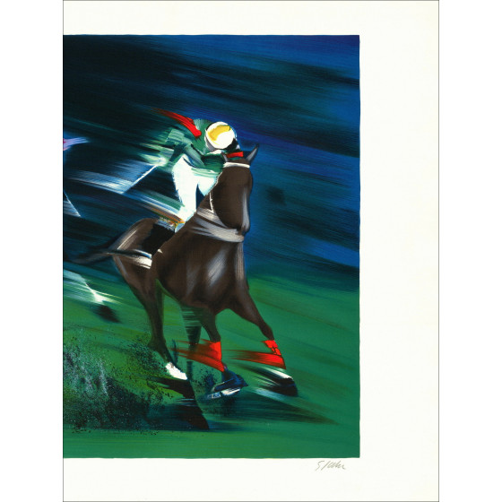 Victor Spahn – Les cavaliers | Lithographie originale E.A