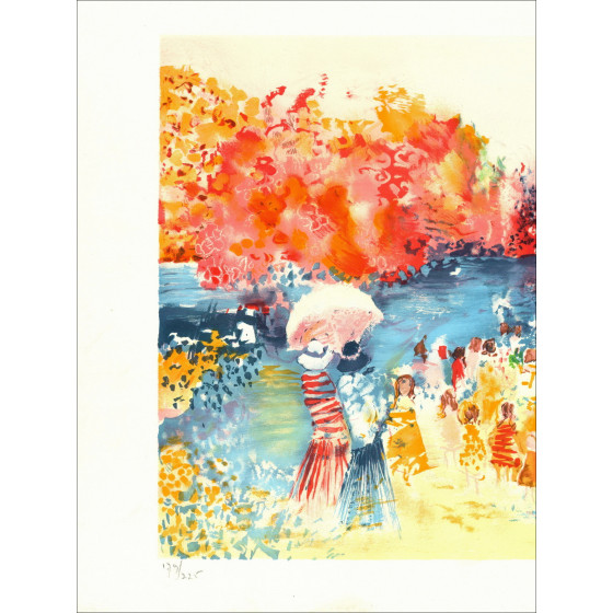 Epko Willering - Im Park | Signierte Original-Lithographie
