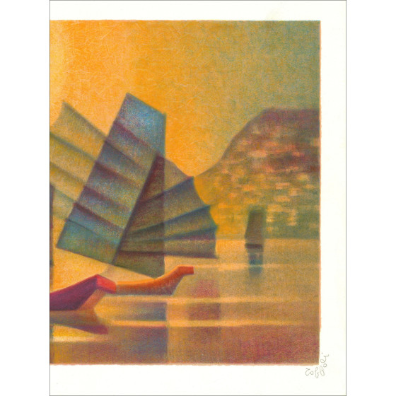 Louis Toffoli - Tramonto sulla baia circa 1991