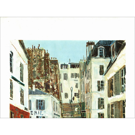 Jacques Bouyssou - Paris, Montmartre, Rue Lepic | Lithografie