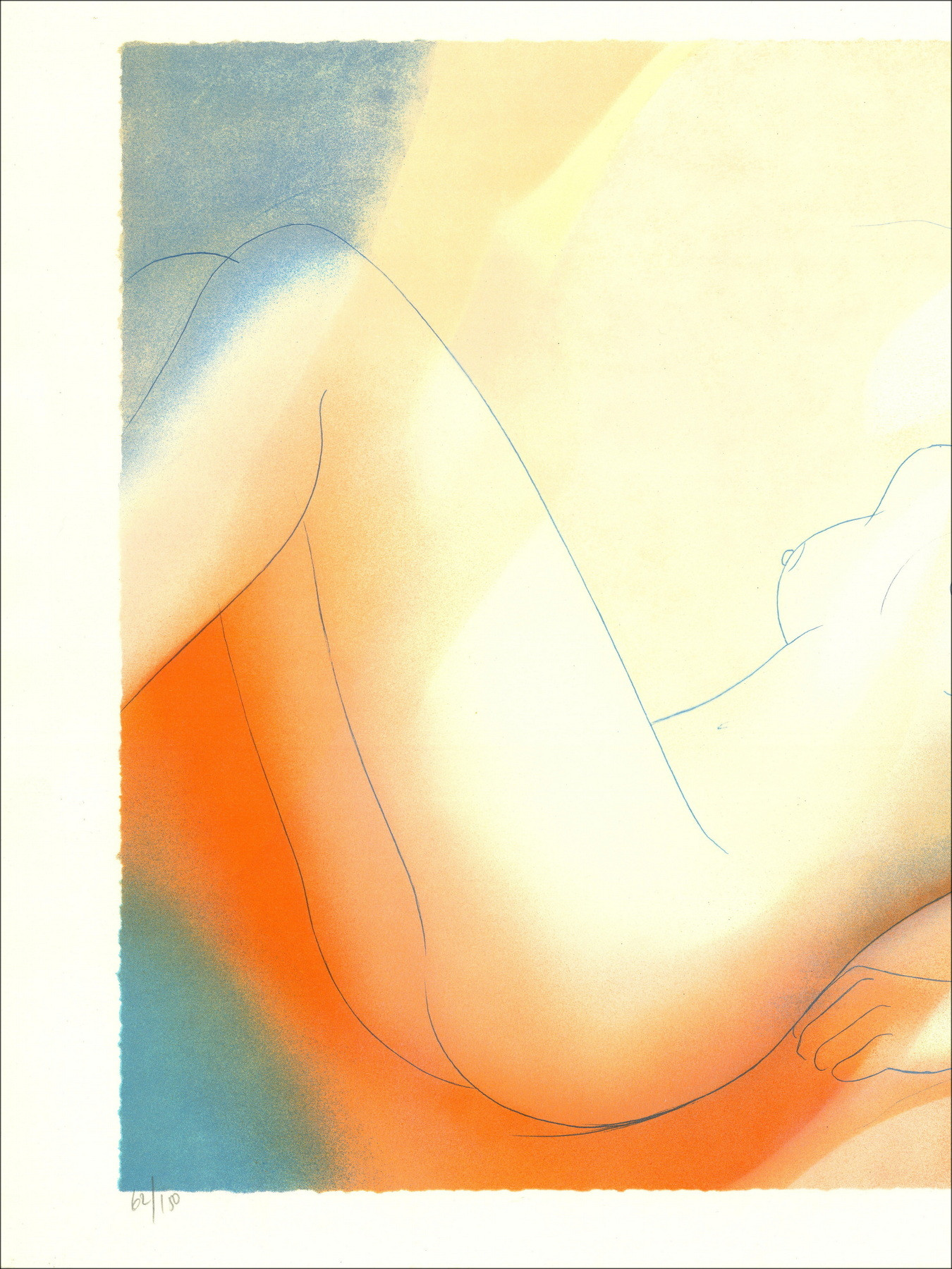Jean-Baptiste Valadié - Donna nuda | Litografia originale