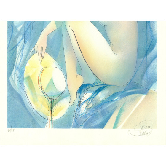 Jean-Baptiste Valadié – Vrouw met hoed | Originele lithografie