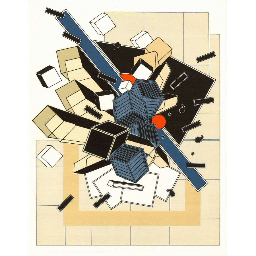 Alain Le Yaouanc, Wasser 1978, Original-Lithographie