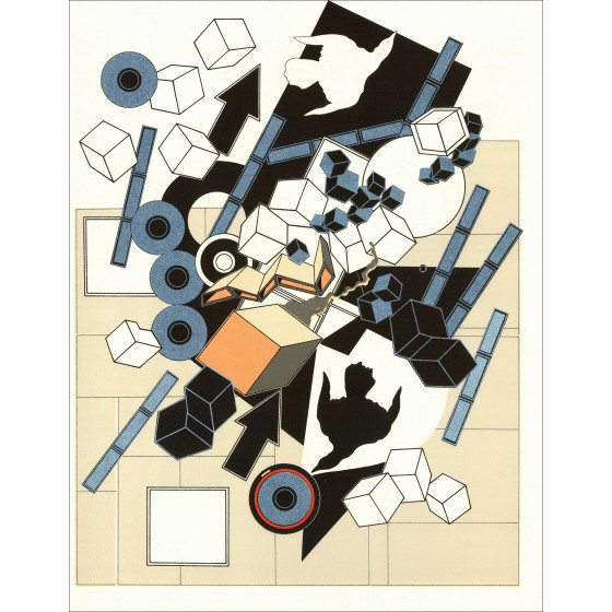 Alain Le Yaouanc, The Air 1978, original lithograph