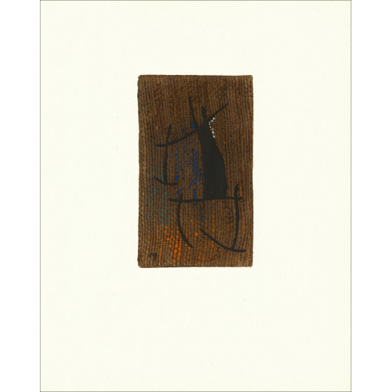Joan Miró, Composición 01 Mujer 1965, litografía Maeght