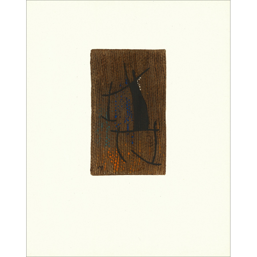 Joan Miró, Composizione 01 Donna 1965, litografia Maeght