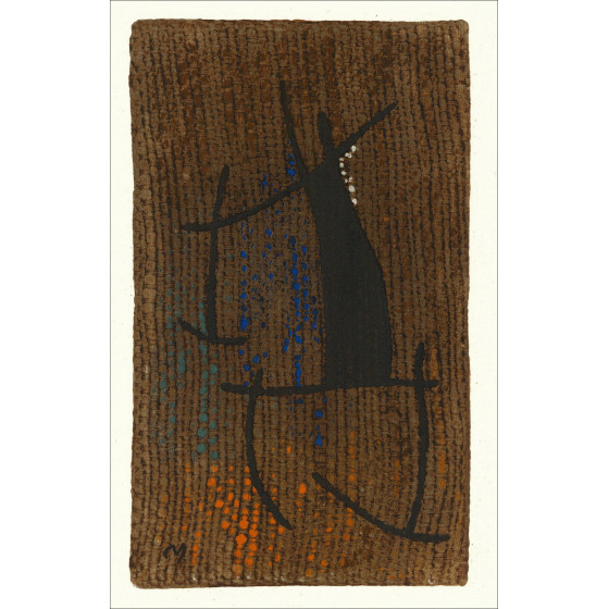 Joan Miró, Composition 01 Woman 1965, lithograph Maeght