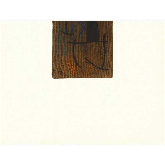 Joan Miró, Composition 01 Woman 1965, lithograph Maeght
