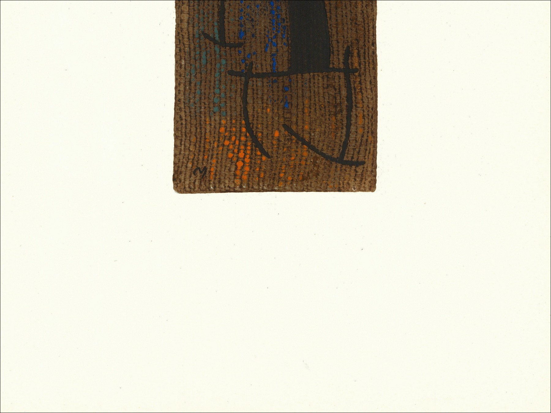 Joan Miró, Composition 01 Femme 1965, lithographie Maeght