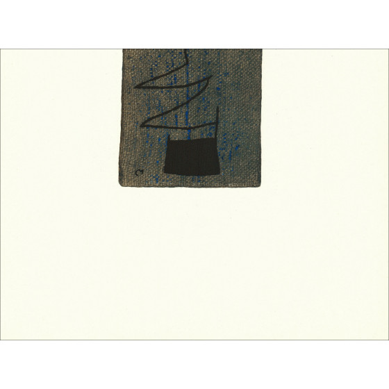 Joan Miró, Composition 02 Woman 1965, lithograph Maeght