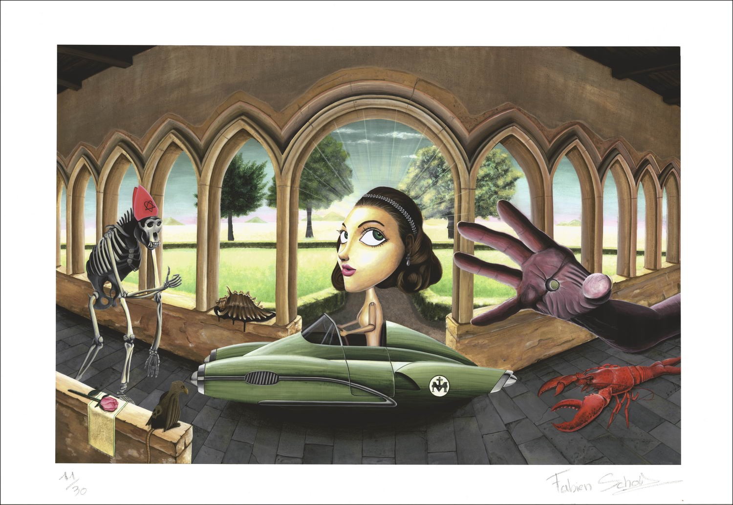 Fabien SCHfra_Latn - Lith num digitale "Wedding run" 61x88cm