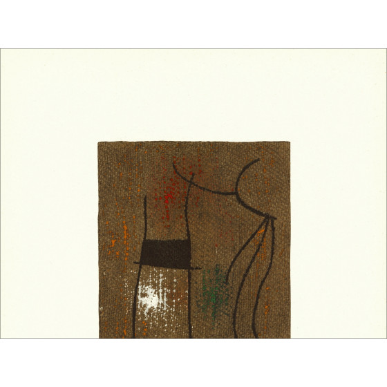 Joan Miró, Composition 04 Woman 1965, lithograph Maeght