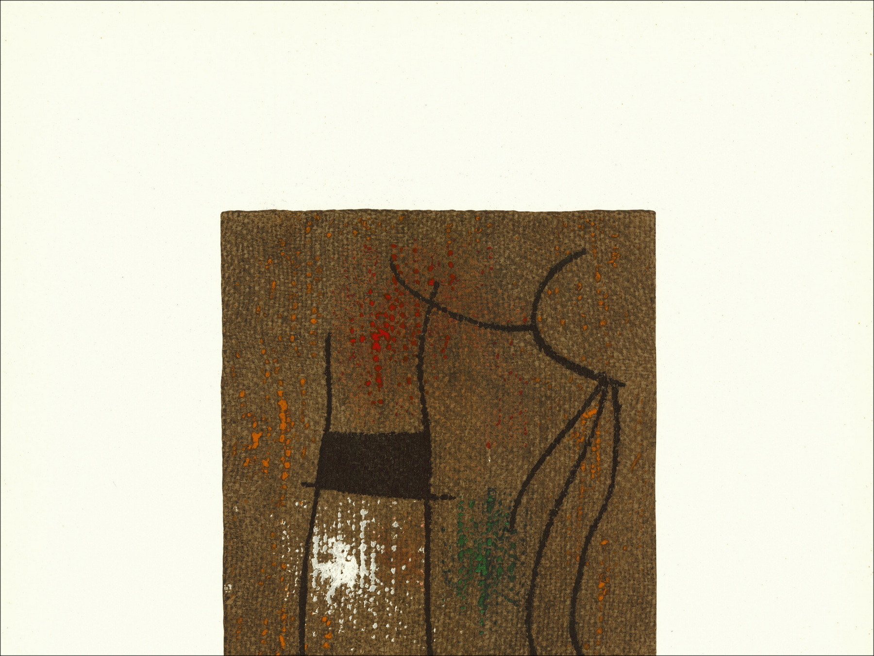 Joan Miró, Composition 04 Woman 1965, lithograph Maeght