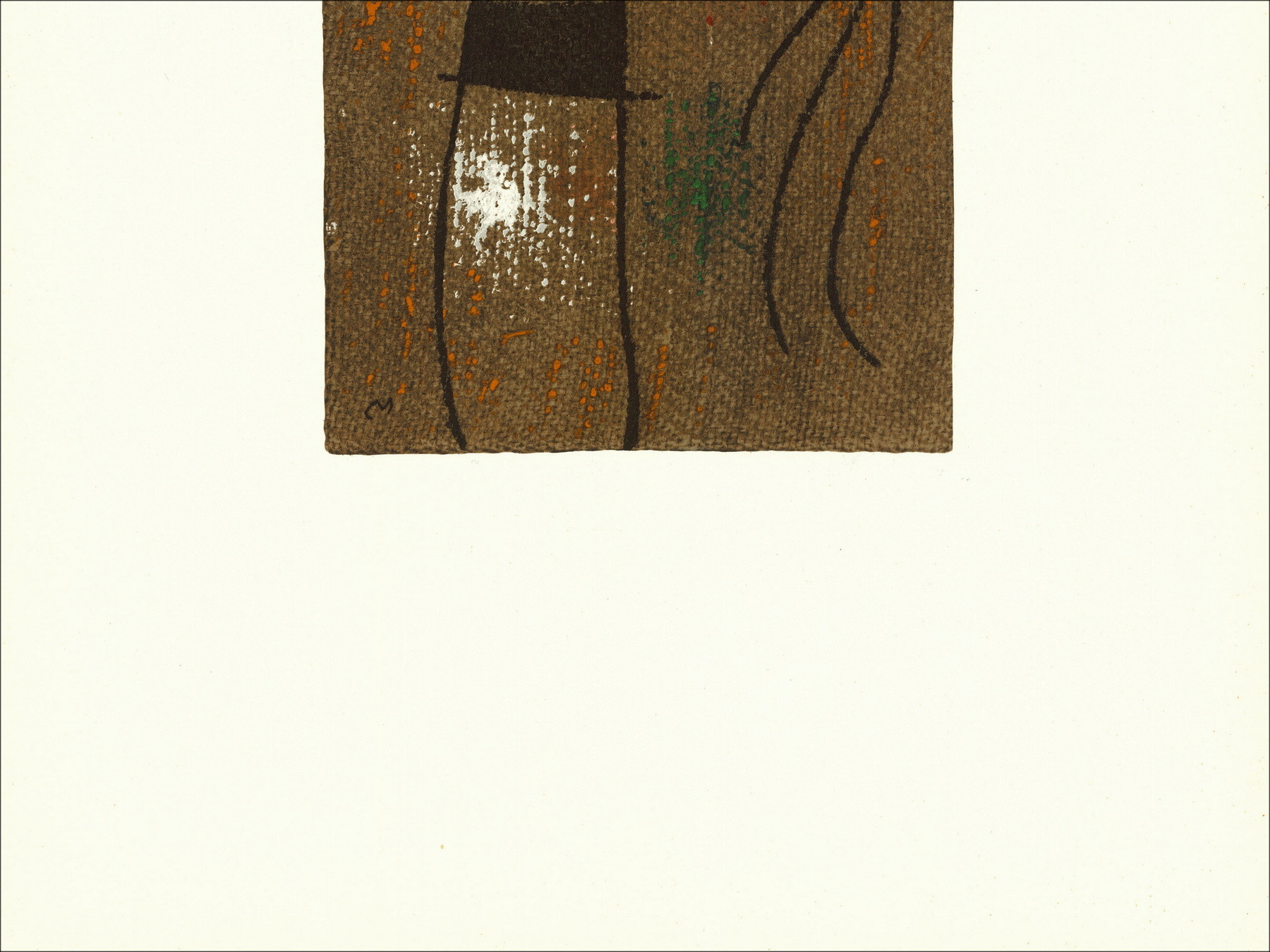 Joan Miró, Komposition 04 Frau 1965, Lithographie Maeght